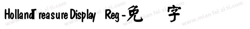 HollandTreasureDisplay Reg字体转换